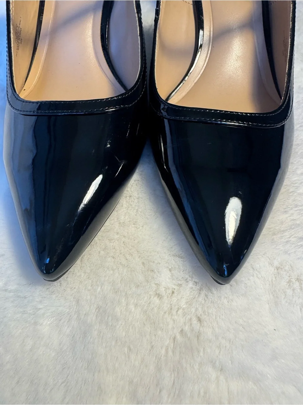 Kelly & Katie Black Patent Slingback Pointed Toe 3” Heel Size 11 - Picture 6 of 7